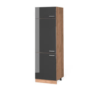 Vicco Armadio frigorifero Antracite lucido 60 cm