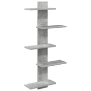 Mensola a muro flottante Grigio Cemento 48,5 x 15 x 101 cm 8012199