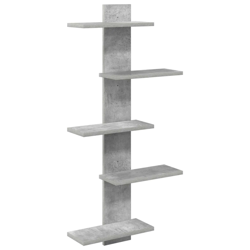 Mensola a muro flottante Grigio Cemento 48,5 x 15 x 101 cm 8012199