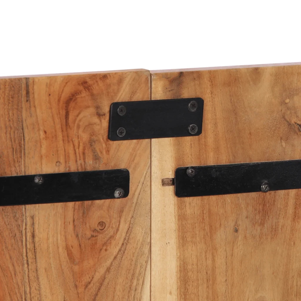 Testiera 140 cm in Legno Massello di Acacia