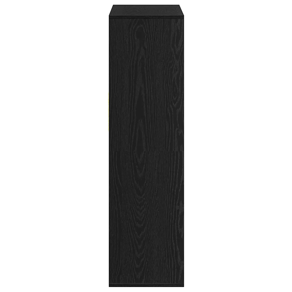 Libreria Nera 66x31x112 cm in Legno Multistrato 860302