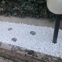 Ciottoli bianco valle d'itria pietre naturali decorativi giardini aiuole vasi *** misura 25/40, formato 25 kg, confez...