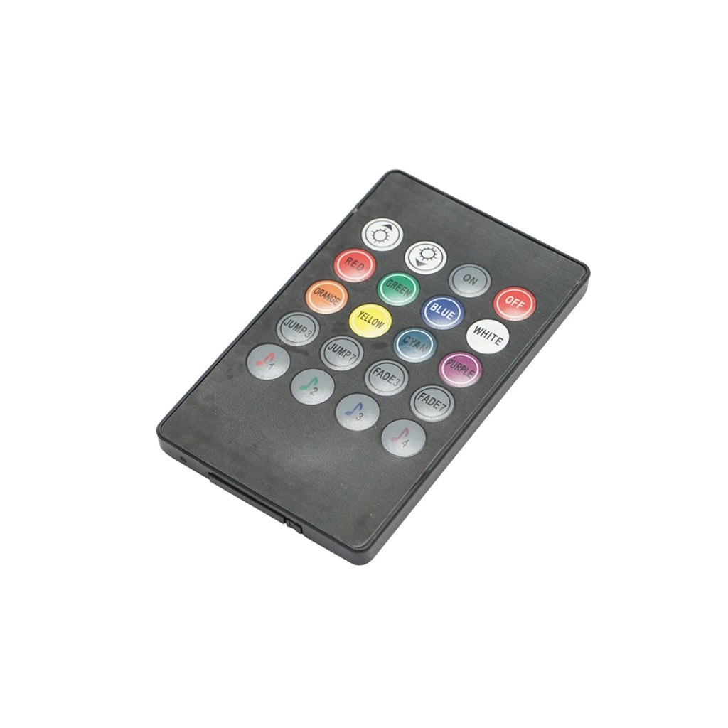 Striscia luminosa ambientale LED per auto 12V, 9W con telecomando, controllo musicale 4x26,7 cm RGB