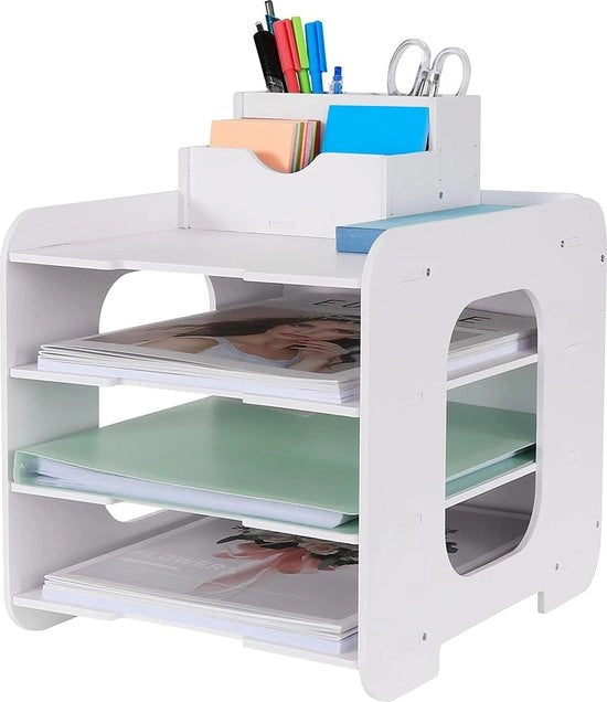 Organizzatore di Carte per Ufficio per A4 Documenti Cartelle per Papier per Home Office Scuola