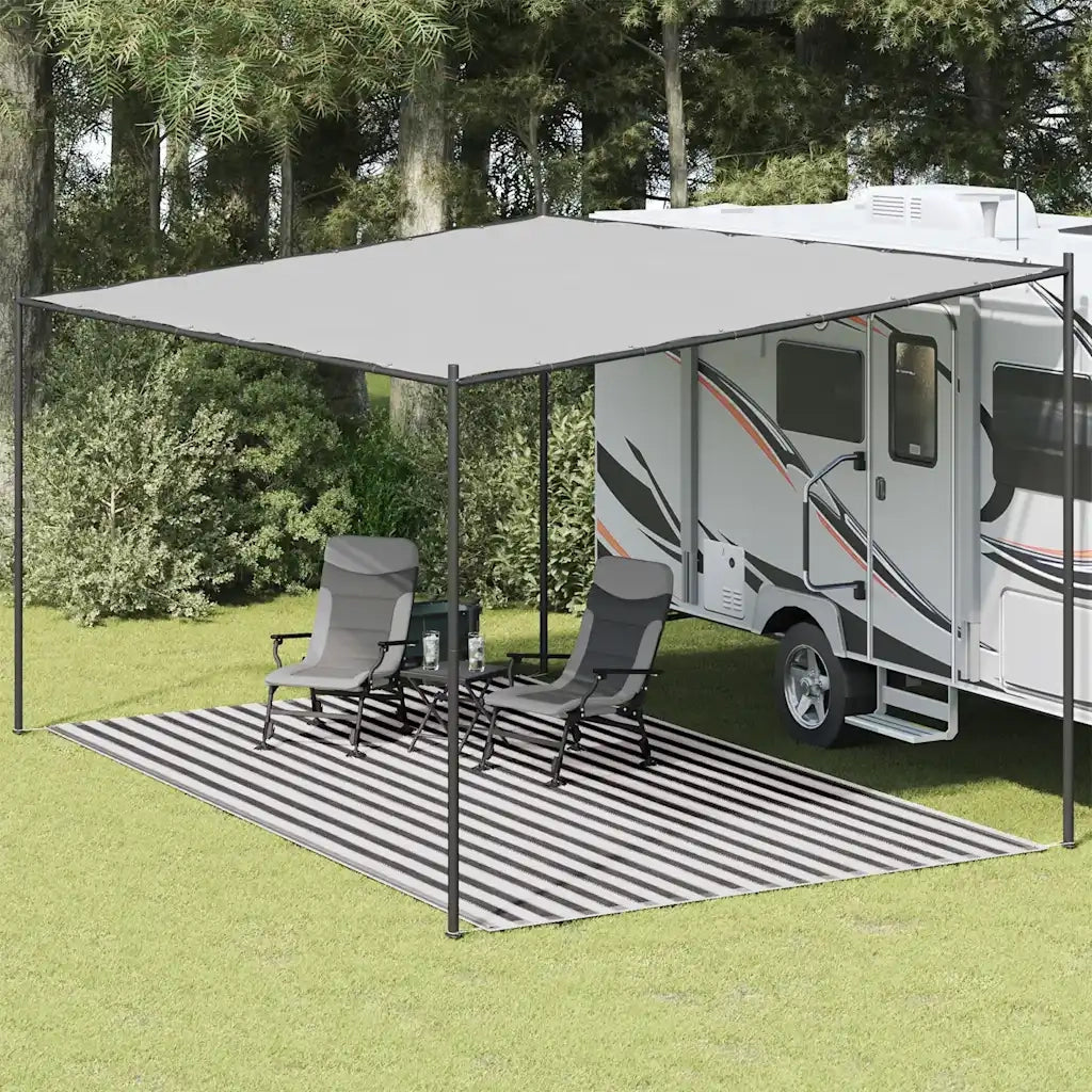 vidaXL Tappeto da Tenda 300x600 cm Antracite e Bianco