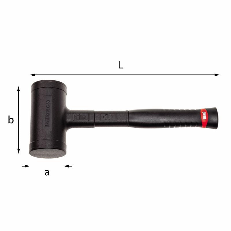 Mazzuola antirimbalzo monoblocco Usag 374 G diametro 40 mm