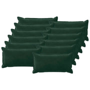 Cuscino con cuscino HOUTEN 12 pz Verde Scuro Velluto 933861