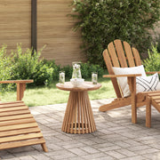 Tavolo Laterale da Giardino Ã˜50x49.5 cm in Legno Massello di Teak