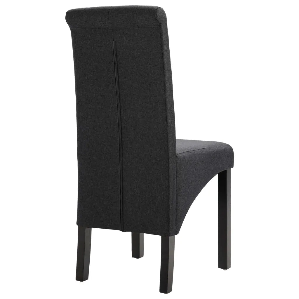 Sedie da Pranzo 2 pz Grigio Scuro in Tessuto 248986