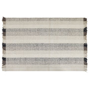 Tappeto in lana bianco sporco nero marrone 160 x 230 cm nappe fatte a mano moderno
