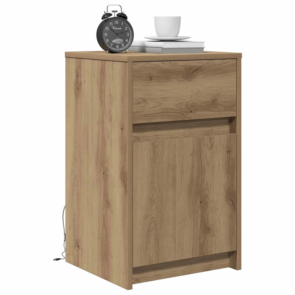 Armadio da Letto LED rovere artigianale 38 x 34 x 61 cm 874145