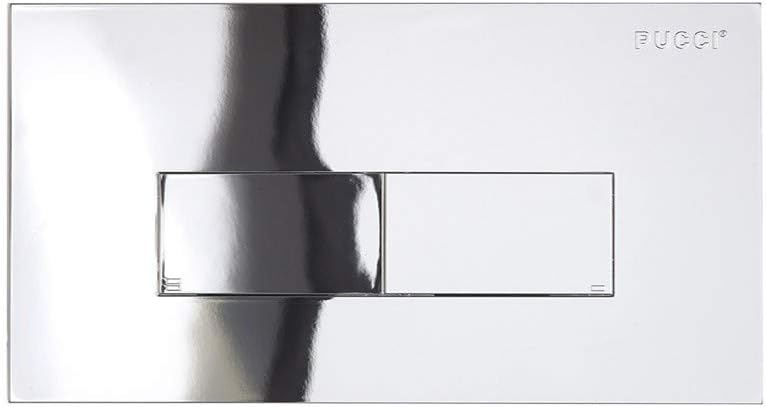 Nuova Placca cassetta eco slim cromata sostituisce 80005710 pucci 80179562