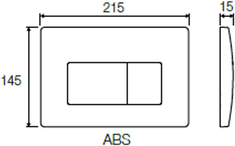 Placca bianca di scarico p1 per cassetta incasso tropea 3 VS0871301 valsir