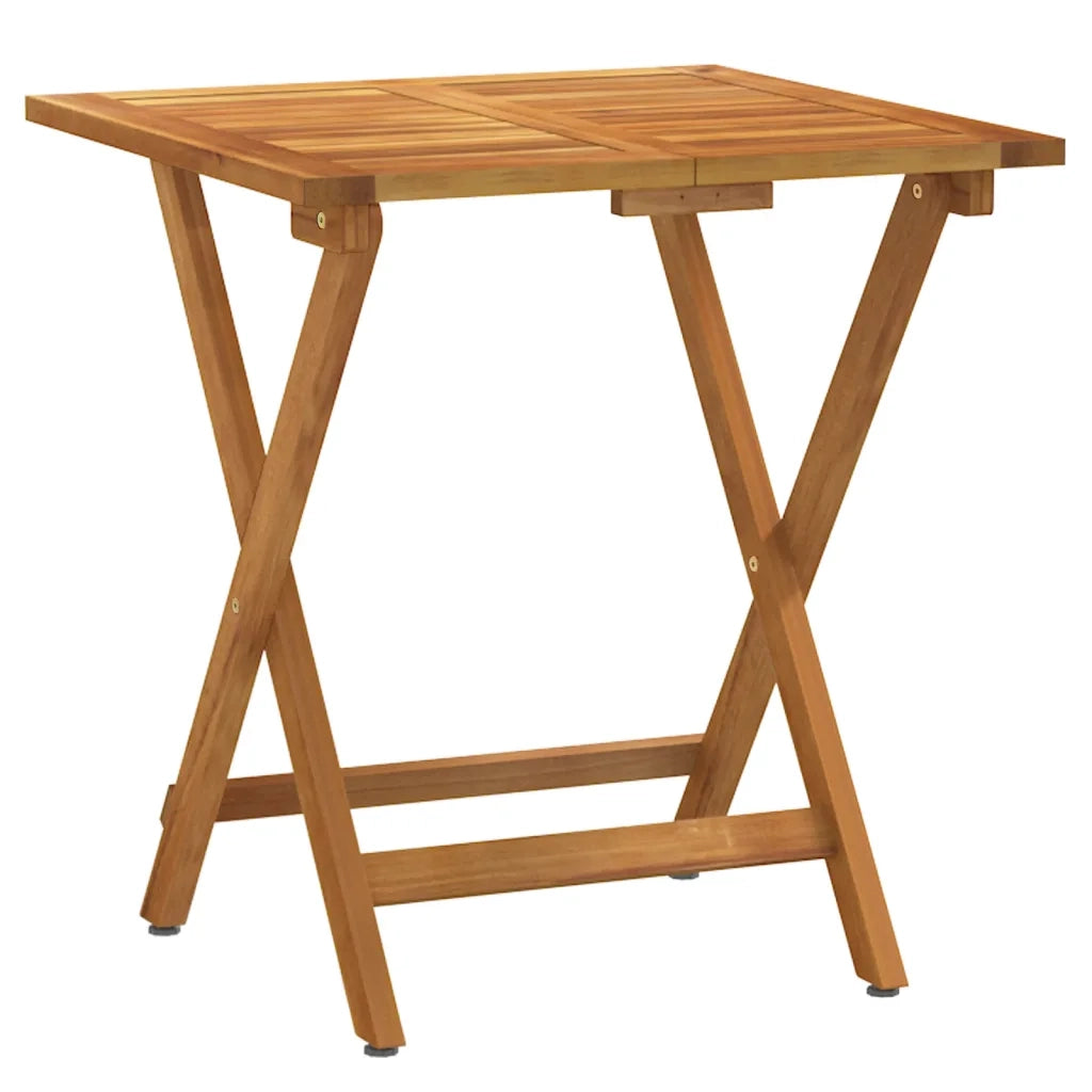 Set da Bistrò Pieghevole 3pz con Cuscini Legno Massello Acacia 319704