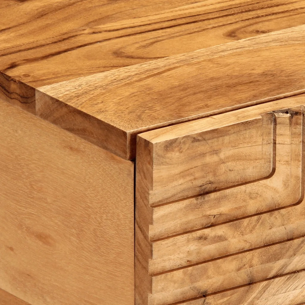 Tavolino da salotto | Tavolino da caff¨¨ | Tavolino da Soggiorno 80x50x40 cm Legno Massello di Acacia