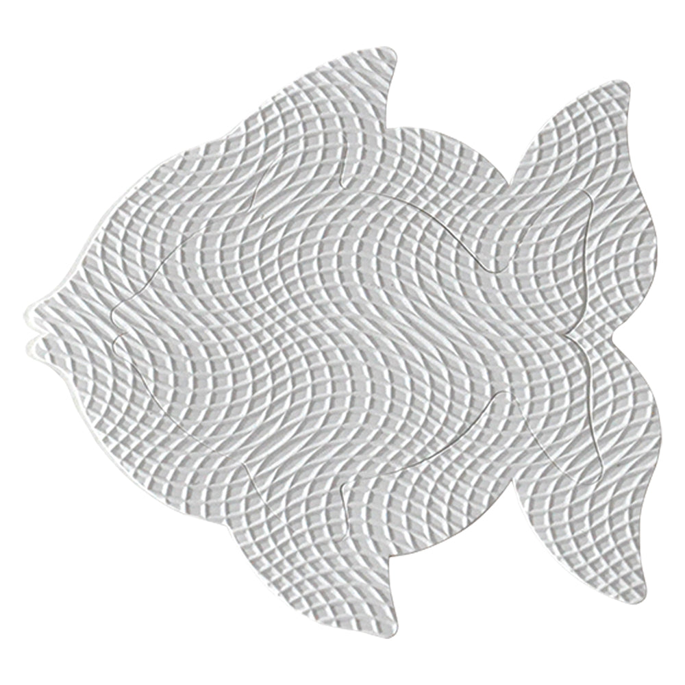 TAPPETO ANTISCIVOLO 'FISH' 8 pz  - Blister Koncreto