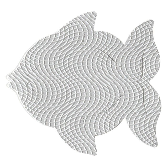 TAPPETO ANTISCIVOLO 'FISH' 8 pz  - Blister Koncreto