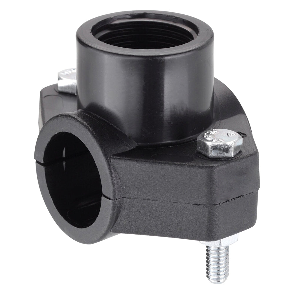 PRESA A STAFFA IN POLIPROPILENE Ø 32 x 3/4 - pz 2  - Blister Koncreto