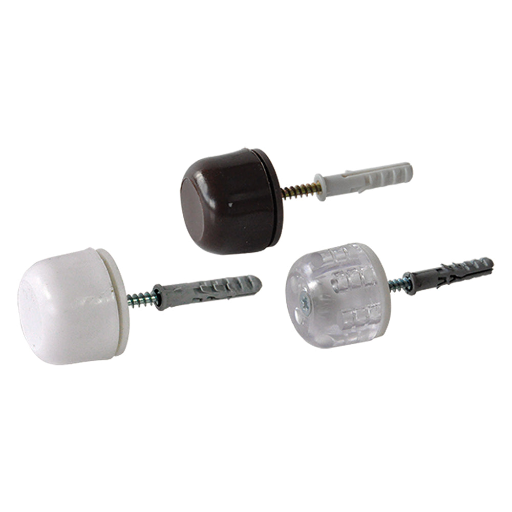 PARACOLPI BOERO pz 2 c/tassello -  col. bianco  - Blister Koncreto