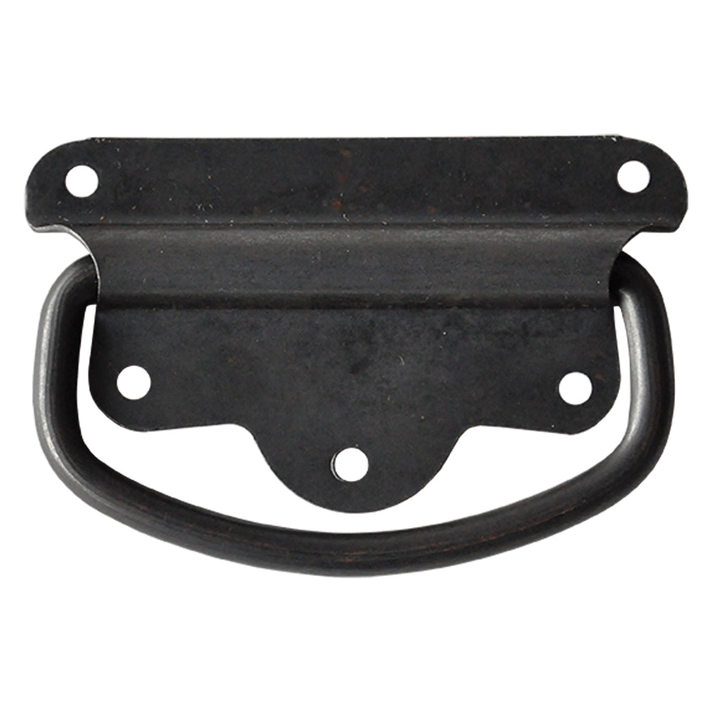 MANIGLIA AMERICANA PER BAULI mm   90 nera - pz 1  - Blister Koncreto