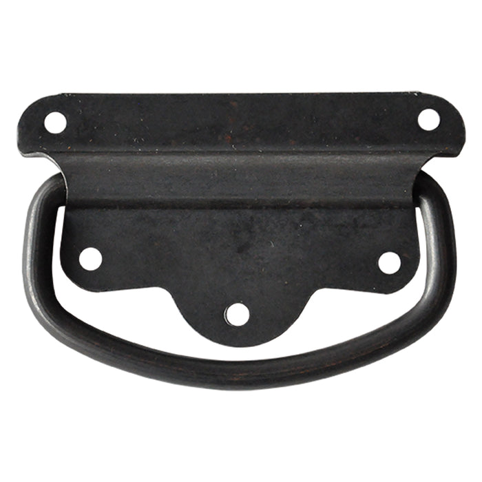 MANIGLIA AMERICANA PER BAULI mm  110 nera - pz 1  - Blister Koncreto