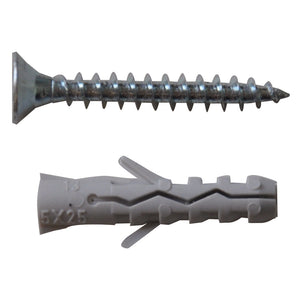 TASSELLO NYLON 'TC105' mm.10  vite 6,0x60 - pz. 6  - Blister Koncreto