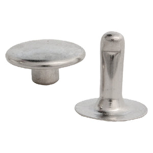 RIVETTO NICHELATO CON TESTA MASCHIO/FEMMINA N. 33  - pz 50  - Blister Koncreto