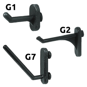 GANCIO IN NYLON PER PANNELLI PORTAUTENSILI G2 - pz 10  - Blister Koncreto