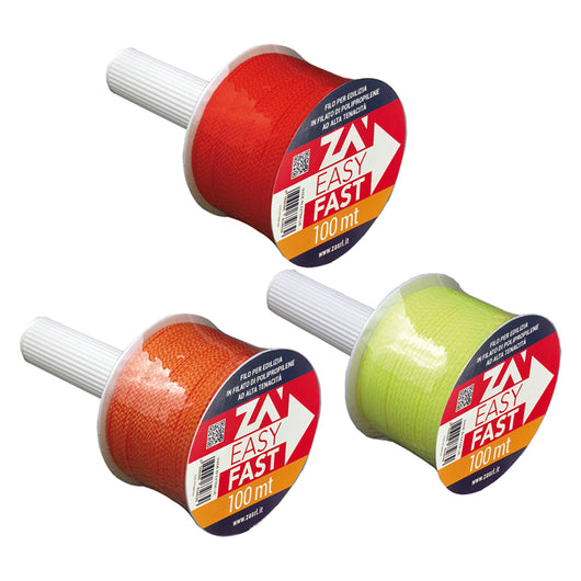 FILO PER EDILIZIA mt 100 col.rosso- 15 pezzi