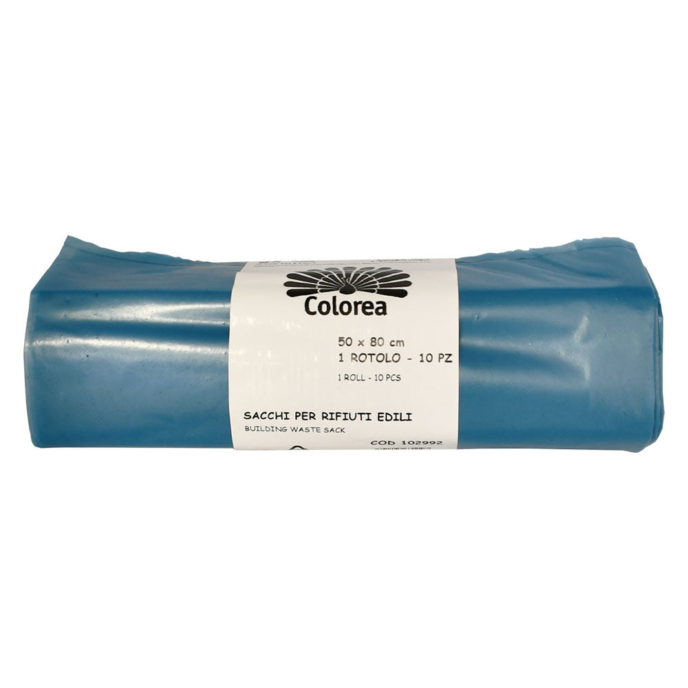 SACCO PER MACERIE cm. 50x80 azzurri - cf.10 pezzi  - COLOREA
