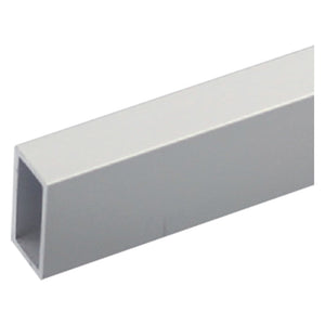 PROFILO PER FAI DA TE TUBO RETTANGOLARE mm 30 x 15 x 1 - mt 1 col.argento- 8 pezzi  - UNIKO