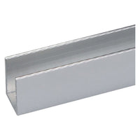 PROFILO PER FAI DA TE TIPO 'U' mm 10 x 10 x 1 - mt 1 argento bril.- 10 pezzi  - UNIKO