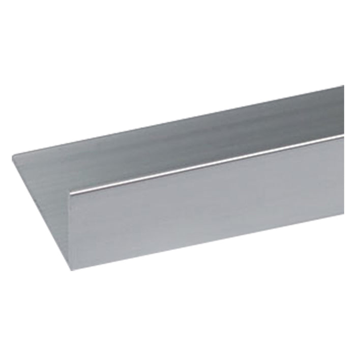 PROFILO PER FAI DA TE ANGOLARE TIPO 'L' mm 25 x 15 x 1,5 mt 2 arg.brillante- 8 pezzi  - UNIKO