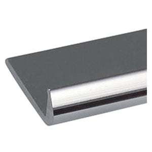 PROFILO PER FAI DA TE TIPO 'UNGHIETTA' mm 18 x 1 - mt 2 argento brillante- 15 pezzi  - UNIKO