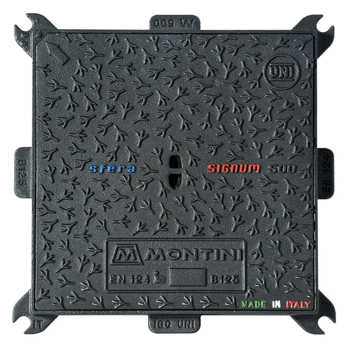 CHIUSINO IN GHISA CLASSE B125 SIGNUM - 40 x 40 - Kg 11  - MONTINI