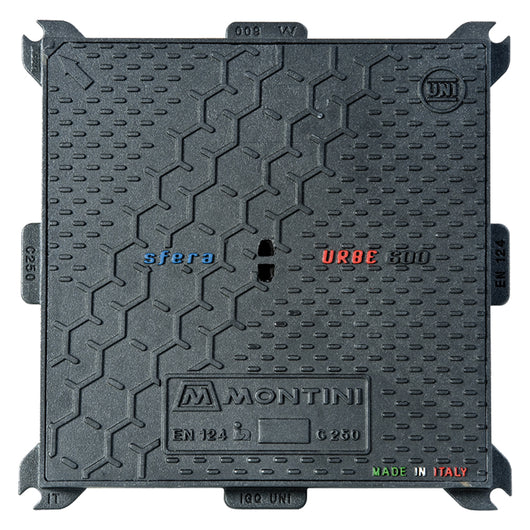 CHIUSINO IN GHISA C250 URBE - 60 x 60 - Kg 30  - MONTINI