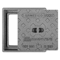 CHIUSINO IN GHISA B125 ERMETICO - cm 20 x 20 - Kg  5  - MONTINI