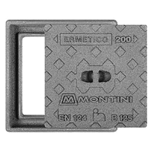 CHIUSINO IN GHISA B125 ERMETICO - cm 20 x 20 - Kg  5  - MONTINI