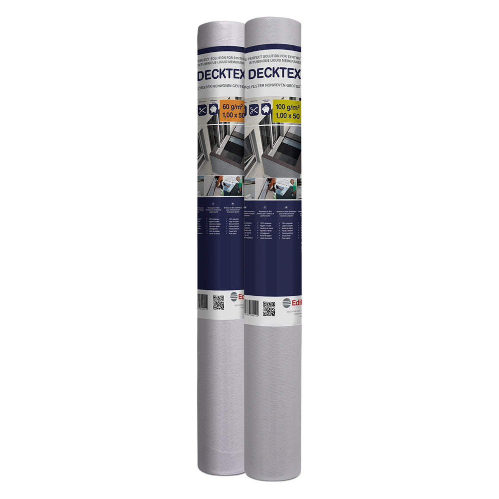 TESSUTO NON TESSUTO PER IMPERMEABILIZZAZIONI 'DECK mt 1 x 50 - gr. 60/mq  - EDILFLOOR