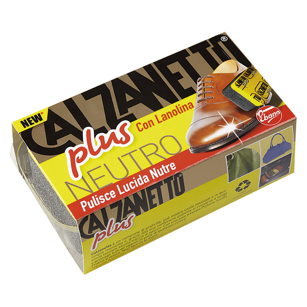 SPUGNA LUCIDA SCARPE 'PLUS' colore marrone- 12 pezzi  - EBANO