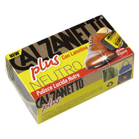 SPUGNA LUCIDA SCARPE 'PLUS' colore marrone- 12 pezzi  - EBANO