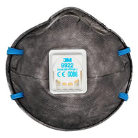 MASCHERA RESPIRATORIA SERIE 9000 CON VALVOLA 9922 - FF P2- 10 pezzi  - 3M