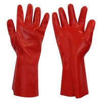 GUANTI PVC IMPREGNATO 'STANDARD' taglia unica- 12 coppia  - NERI