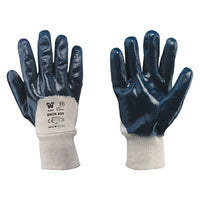 GUANTI NBR POLSO MAGLIA 'BROK 600' Tg. 8- 12 coppia  - NERI