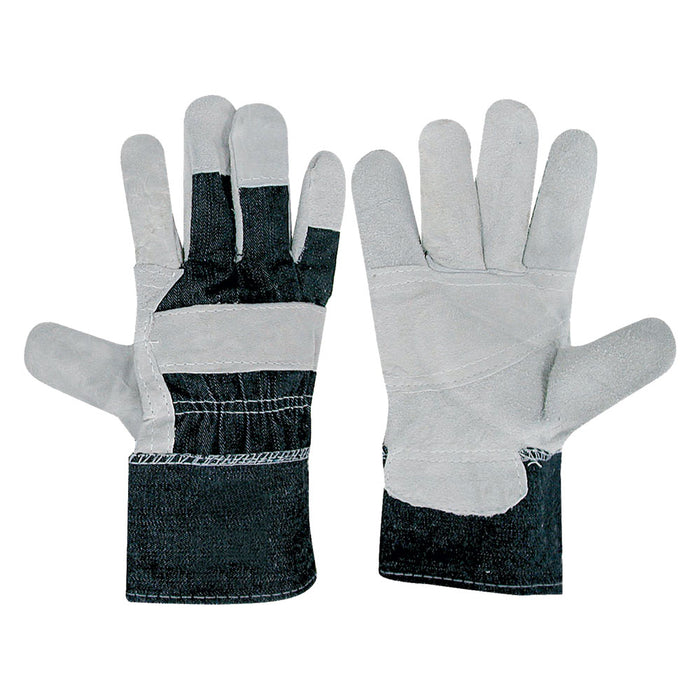 GUANTI PALMO CROSTA DORSO JEANS Tg. 10- 10 coppia