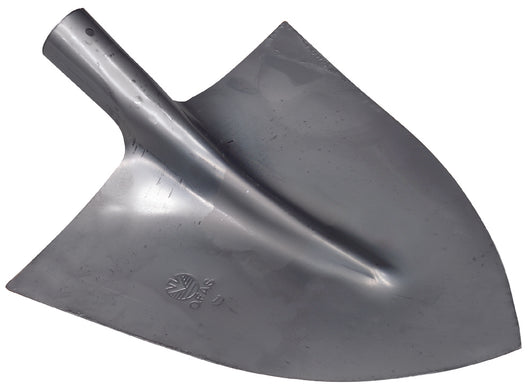 BADILE A PUNTA IN ACCIAIO STAMPATO CON RINFORZO  mm. 290x300 (n° 1)