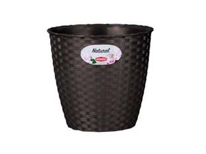 VASO NATURAL MOKA- -  ø cm.29x26.5h. - lt.12.5 - 3 pezzi STEFANPLAST