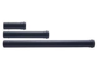 TUBO PER STUFE A PELLET PLUS LIGHT NERO OPACO NORMALE  ø cm.8x100, mm.0,7    SAVE