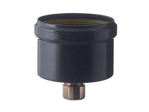 TAPPO SCARICO CONDENSA PER STUFE A PELLET NERO OPACO  ø cm.8, mm.1,2    SAVE