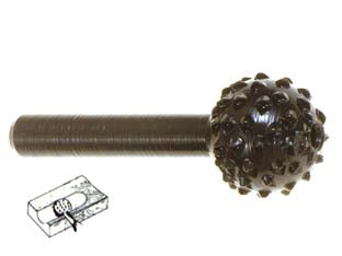 FRESA-RASPA SFERICA ROTATIVA PER LEGNO- - codolo mm.6 per trapano PG 434.00 - 5 blister PG